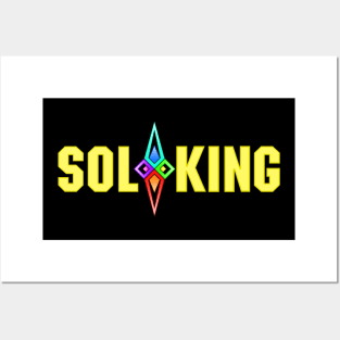 SOL KING LOGO - YELLOW TEXT Posters and Art